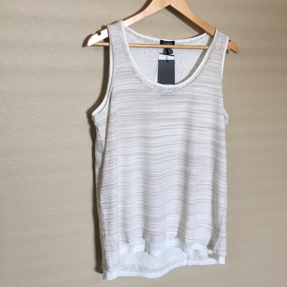 Jones New York Tops - NWT Adorable Cream Layered Tank